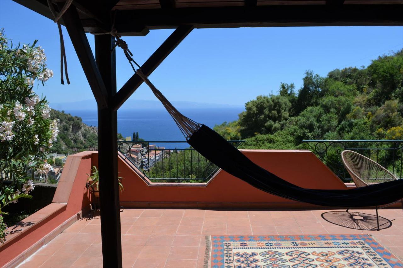 Villa Vittorio - Splendid panoramic sea view terrace Taormina Esterno foto